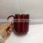 180 ml Stainless Steel Portable Small Coffee Tea Mug Outdoor Camping Travelling Double Wall Cup With a Carabiner Hook Silver
