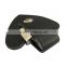 leather heart shapes usb pen drive black color with embossed logo