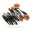 New Package Face Cleansing Brush Oval Foundation Brush Set 10pcs/set