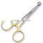 Stainless steel built-in fishing scissors forceps