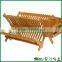 kitchen & restaurant bamboo dish rack with cooking utensil holder