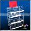 5 tiers black color china suppliers snack rack /usa supermarket shelf