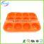 12 cavity silicone cake mold silicone muffin pan