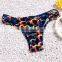 The new triangle split swimwear female steel prop gather wholesale sexy floral bikini