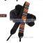 Leather Camera Strap Shoulder Neck Striped brown yellow Red green For DSLR LE-03