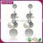 Hot Selling Products Pearl Charm Stainless Steel Circle Chain Earring