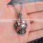 Jewelry Wholesale Stainless Steel Skull Ruby Necklace Sets