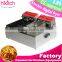 Snack food cooker butterball fryer electric oil-less 2 tank digital fryer