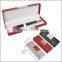 Triangle shape velvet inner opening box tilt pen set paper box
