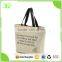 Customized Logo Cotton Canvas Handbag with PP Webbing