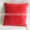 Wholesale stuffed plush pillow cushion, red square plush pillow cushion