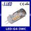 Ceramic body mini g4 led bulb ra80 ce rohs 3W g4 bulb