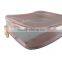 Hot selling beauty beach PVC cosmetic bag Europe Pink hand travel make up bag