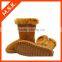Winter half-calf women sheepskin snow boot