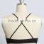 Sexy Woman Bra Set Underwear Rib Knit Cross Back Triangle Bralette
