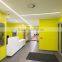 T5 temper ceiling mounted low aluminum extrusion with clear lens for 20mm width led strips