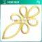Gold Metallic Butterfly Flying Iron-on Embroidery Patches