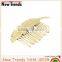 Fashion alloy gold leaves hair jewelry leaf shape hair clip hair accessories