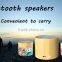 custom unique printing round cylinder MP3 wireless mp3 player bluetooth speaker gift