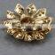 Fabulous zinc alloy custom rhinestone cheap crystal metal flower brooch