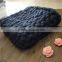 Hand Knitted Chunky merino yarn blanket