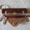 Leather key holder, Holds 1-6 regular keys, snap button