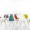 Charle DSW side dining chair strong armless ABS plastic dining chairs