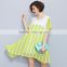 JPSKIRT160806 Latest Fashion Ladies Casual Chiffon Stripes Design Dress