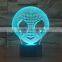 3D Optical Night Light Elien 7 RGB Light Colors 10 LEDs AA Battery or DC 5V Mixed Lot