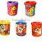 cartoon series lovely bear pattern embossed soft pvc pen holder