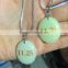 Special designed gifts glow in the dark natual stone pendant necklace printed memorable date