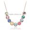Fashion Lariat Necklace Choker Crystal String Beads Chain Necklace Jewelry Accessories For Women