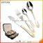 Gold cutlery, wholesale restaurant gold flatware, dubai dinnerware set