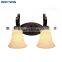 2*E14 Modern Glass Wall Lights Hotel Wall Sconce Lamp