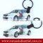 Environmental Custom Promotional gift Car Shape LED Squeeze Key lights soft pvc keychain
