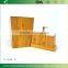 DT001/Eco Friendly Bamboo Bathroom set Trio Soap Pump Caddy, Innovations 5 Piece Bamboo Bathroom Vanity Set