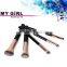 MY GIRL Anti-Static Dust Toq Quality Synthetic Custom Logo Oem Rose Gold Makeup Brushes