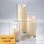 Pillar Candle & Cylinder Holder Set