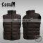 Custom high quality fashion navy down feather stand collar winter lightweight men's waistcoat