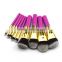 Beautiful Luxury GOOD 9pcs vegan makeup brushes private label hot pink wooden sofeel synthetic cosmetics makeup brush set