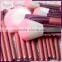 Stock Wholesale Red Beautiful makeup brush set Flower Goat Hair Make Up Brush