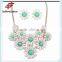 No.1 Yiwu Exporting Commission Agent Wanted Delicate Flower Choker Necklace Statement Necklace 2016 Necklace Set