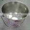 2015 new style special fancy handle bucket shape tin can for candy packaging, gift packaging