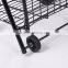 Wholesale stainless steel shopping trolley cart / folding shopping cart with wheels