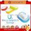 Coloured O2 Shaped Multi function Soap Dish with Sponge