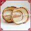 Food grade PE wicker hand basket outdoor picnic basket fruit basket wholesale