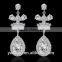 Wholesale Stock Small Order Fashion Women Flash Crown Zircon Earrings