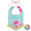 Cotton Floral Adjustable Strape Tassel Baby Girls Bandana Drool Bibs