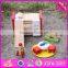 2016 new design miniature children wooden toy kitchen sale W06B019
