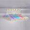 New Lot 100 Black Tubular Slotted Plastic Clothing Clothes Shirt Closet Hangers